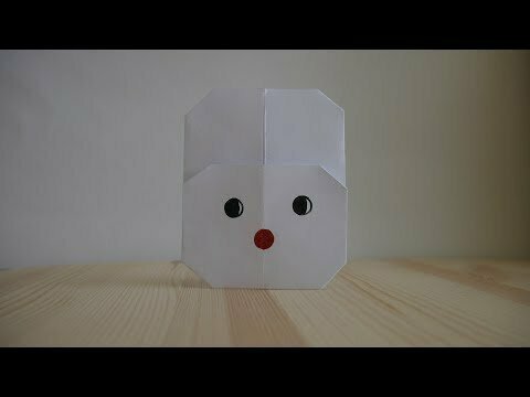 Оригами. Как сделать кролика из бумаги (видео урок) 